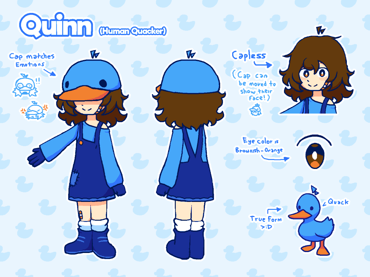 I made a proper reference sheet of my sona!! (and redesigned them)