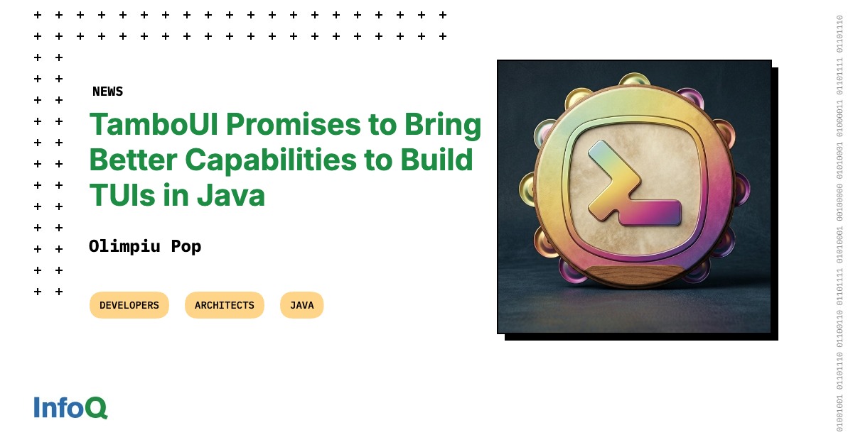 #TamboUI - the first modern #Java TUI library. It promises support ...