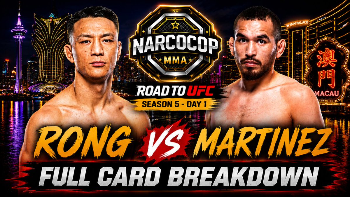 Narcocop's tweet photo. Doing a full breakdown of the Road to the UFC Day 1 Card tonight at 9:45pm ET.  There are some good spots I like on this card and some interesting matchups.  Lets continue the heat in 2026.  #RoadtoUFC #MMA #Breakdowns https://t.co/9kOHp5ACi8