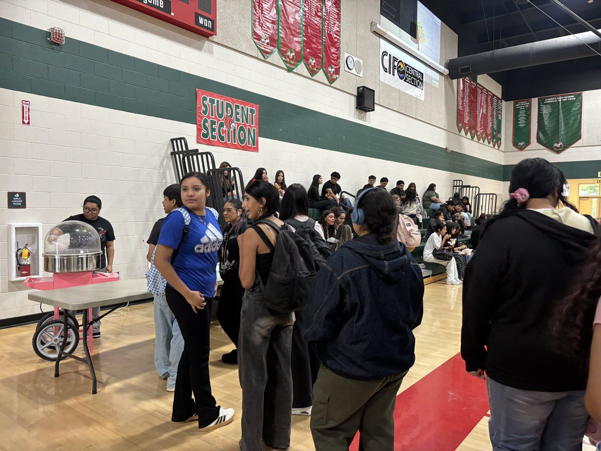 LHSCARDINALS's tweet photo. The CAASPP State Testing celebration was today for all learners who applied their strategies and were absent only once during testing window!  @LindsayUnified https://t.co/eodnHz0OZC