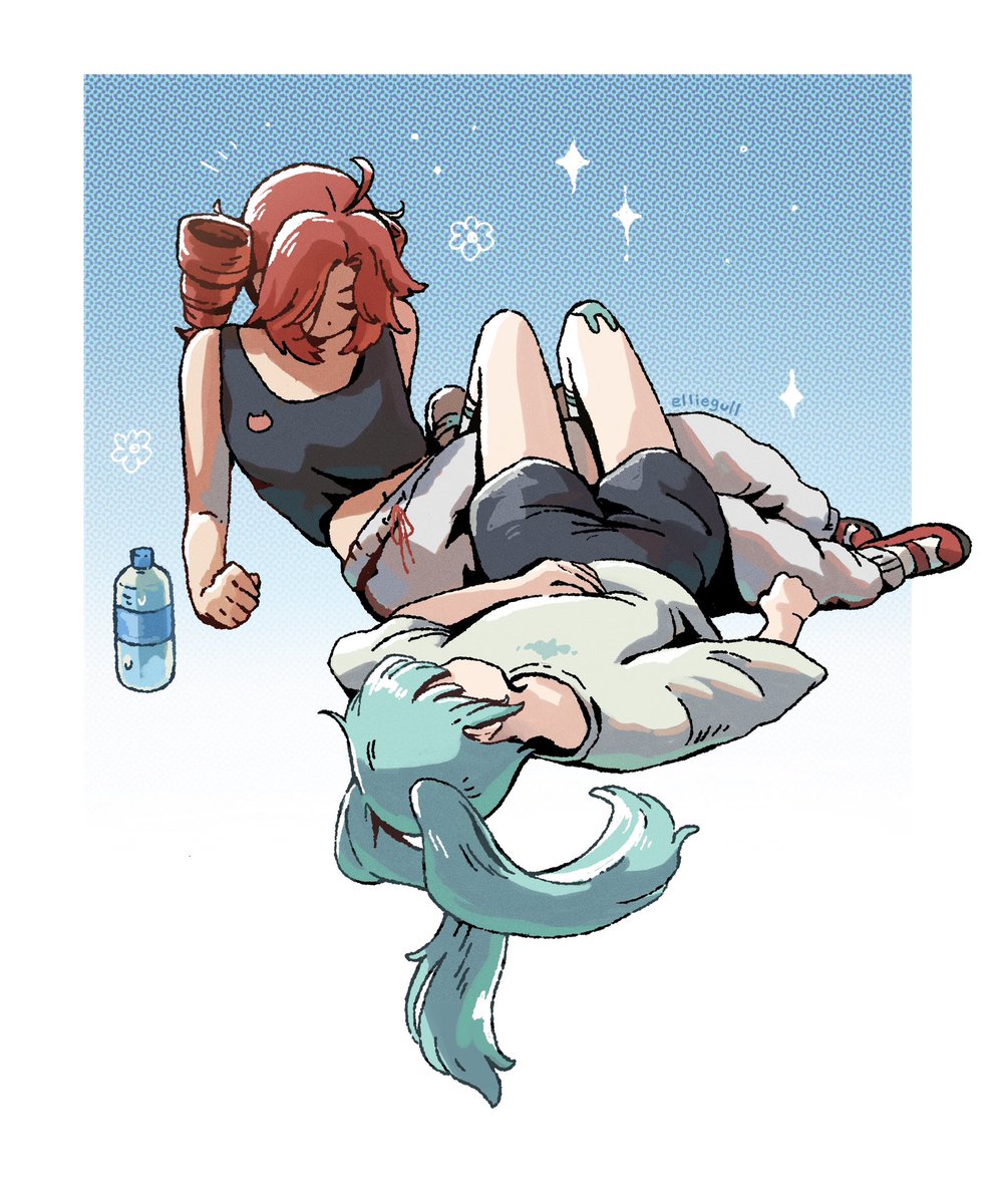elliegull's tweet photo. after practice #TAK #HatsuneMiku #KasaneTeto #numbnumb https://t.co/0imiG1lixg