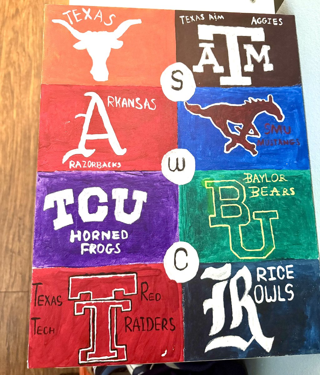 carson_tk's tweet photo. throwback to this SWC painting I made my sophomore year https://t.co/nCfnFq1hUo