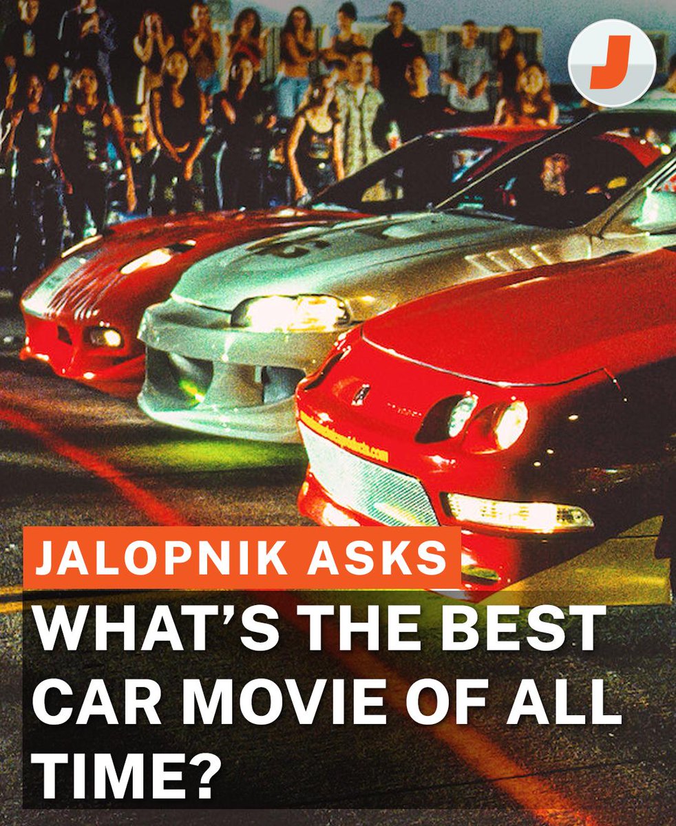 Jalopnik's tweet photo. Is "Fast &amp; Furious" the correct answer, or do you have a better car movie in mind? https://t.co/bx9hrscJcV