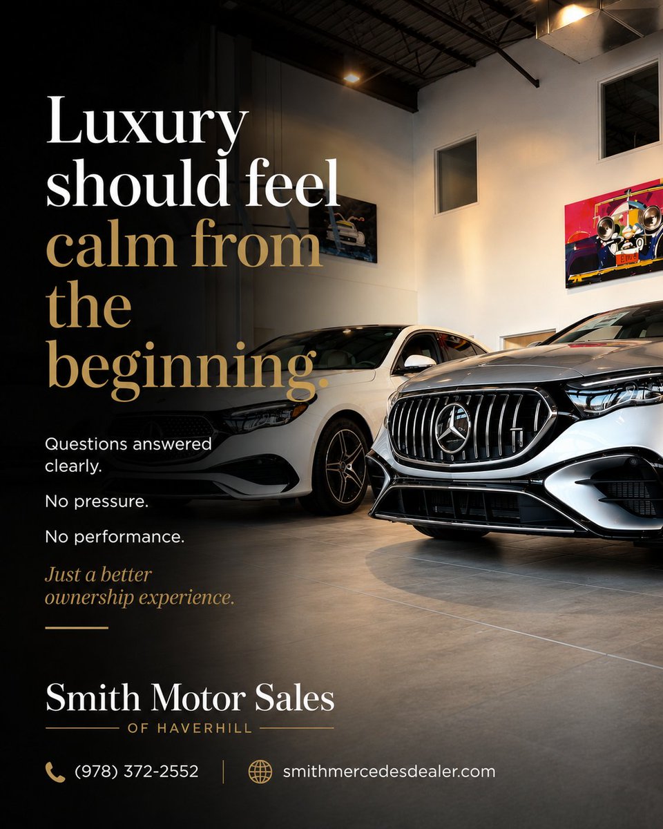 SmithMotorSales's tweet photo. Most luxury buyers ask about the car first.
The smartest ones ask about the dealership experience. That’s the difference. https://t.co/1A2v5qycw4