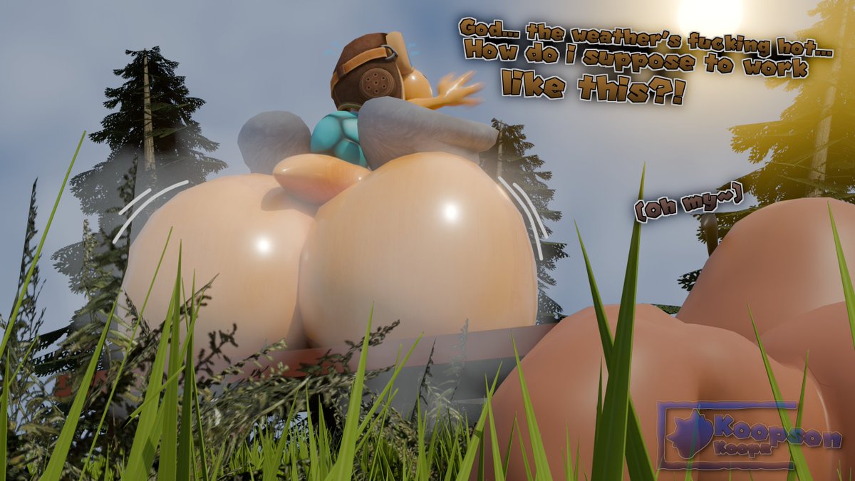 KoopsonKoopa's tweet photo. Even at the heat, the poor parakarry still needs to work because of staff shortage recently, sweating all over it. Well, despite it, a goomba snuck up and admire his big sweaty butt~
#Parakarry #Goomba #NSFW #BigButt #Sweat https://t.co/qP4PG2pfZD