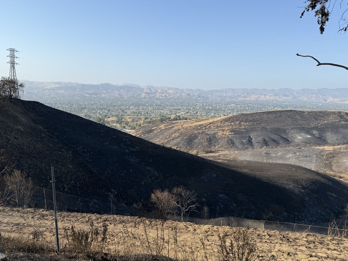 ASM_Irwin's tweet photo. Recently I toured the #SandyFire burn scar area with @VCFD Chief Dustin Gardner and saw firsthand the incredible work carried out by our firefighters. Thanks to the absolutely heroic efforts of crews on the ground and in the air, the fire’s destruction was limited to one home, with only two additional homes sustaining damage. We are deeply grateful for the bravery, skill, and dedication of the firefighters and first responders who worked tirelessly to protect those threatened by this fire.