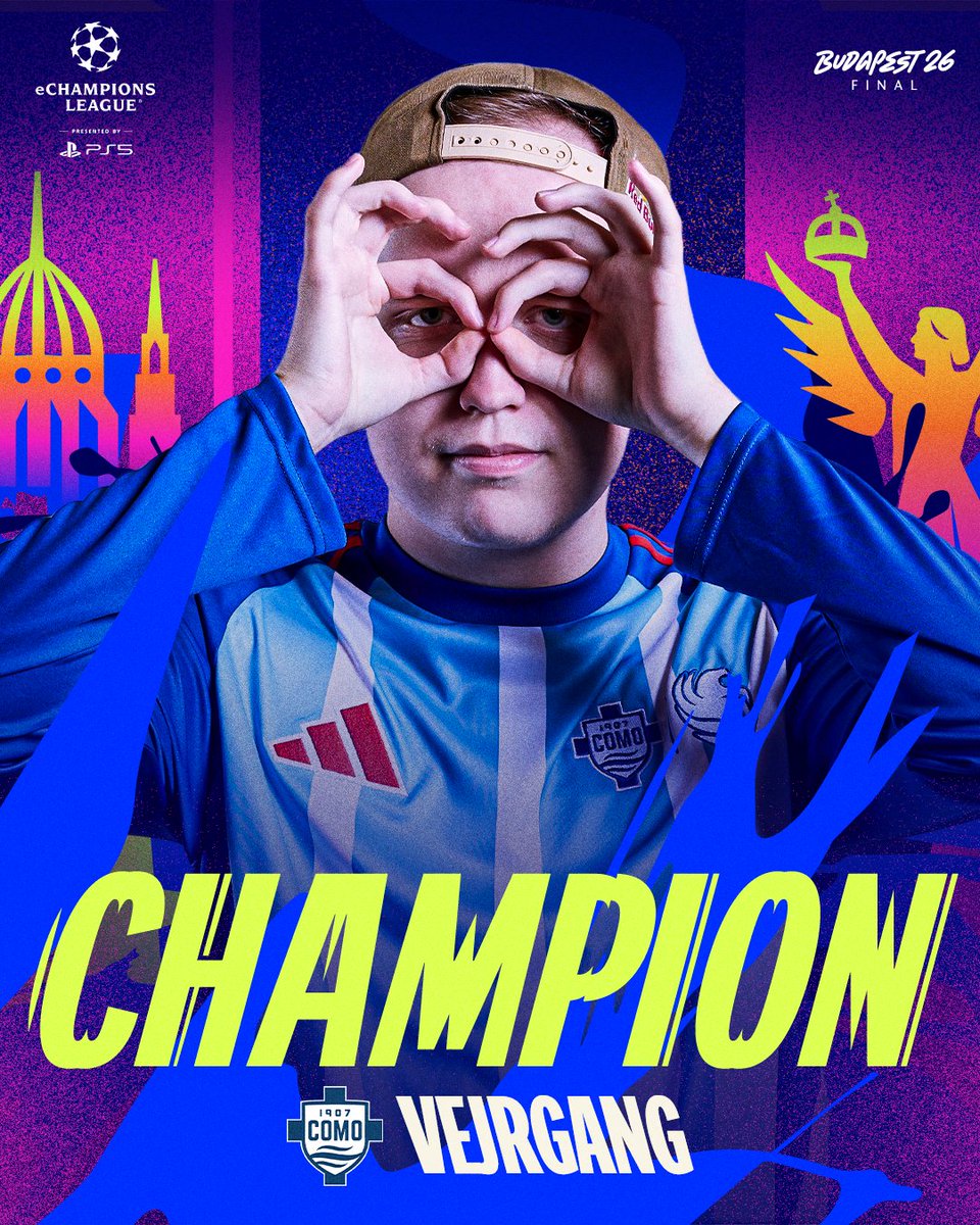 EASPORTSFCPro's tweet photo. There's a new name on the #eChampionsLeague trophy! 🏆

Congratulations, @FLC_Vejrgang 👏

@ChampionsLeague @easportsfcit #FCPro https://t.co/9nbgxLqJRA