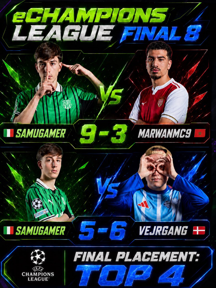 exeed_official's tweet photo. Samu finishes in the Top 4 in Europe and together with his coach Mexican are eChampions League semifinalists! 
An achievement that speaks for itself. Of course, it’s never easy to fall just short of the final, but experiences like this are exactly what build champions. https://t.co/wi0imUkuZY