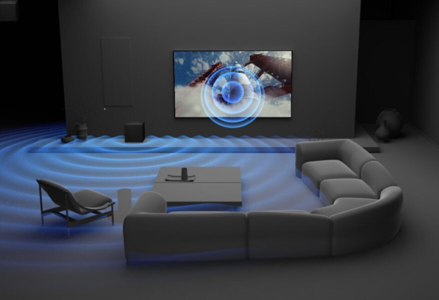 INSIDERSONY's tweet photo. BRAVIA Theater Trio

>Premium wireless 3-speaker system featuring dedicated Front Left, Front Right and Center channels
>360 Spatial Sound Mapping technology creating up to 24 phantom speakers for a multidimensional sound field
>High-performance USB-C microphone for precise room calibration
>Supports Dolby Atmos, DTS:X and IMAX Enhanced
>Expandable with optional wireless subwoofers and rear speakers
>Direct Connect with compatible BRAVIA TVs for enhanced bass and surround performance
>Developed in collaboration with Sony Pictures Entertainment sound creators @SonyPictures 

Pricing (USD MSRP): $2,199.99
Available for pre-order at Sony, Best Buy, Amazon and authorized retailers.