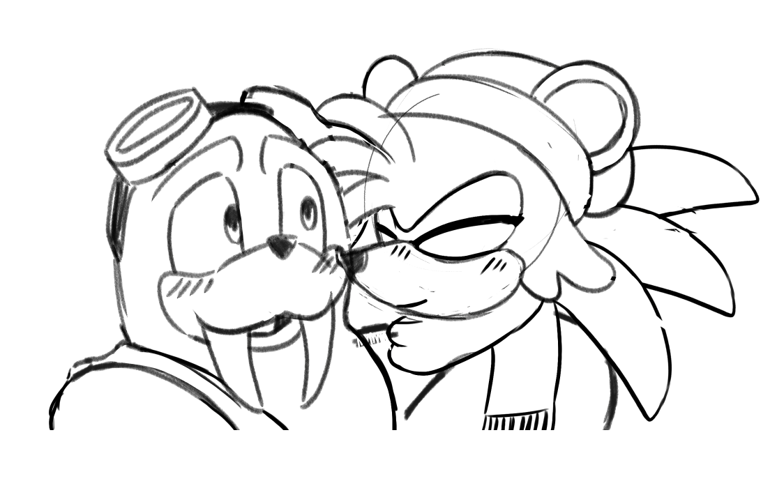 YT13VA's tweet photo. I'm very happy @LemonSparkzz made this art sketch. #rotark #rotorxbark #barkxrotor #rotorthewalrus #barkthepolarbear #gayship๐๐
Thank you Lemon! :D https://t.co/fbmLGgMPj2