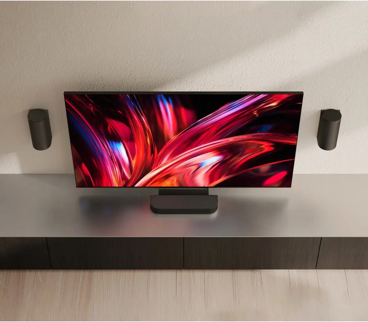 INSIDERSONY's tweet photo. BRAVIA Theater Trio

>Premium wireless 3-speaker system featuring dedicated Front Left, Front Right and Center channels
>360 Spatial Sound Mapping technology creating up to 24 phantom speakers for a multidimensional sound field
>High-performance USB-C microphone for precise room calibration
>Supports Dolby Atmos, DTS:X and IMAX Enhanced
>Expandable with optional wireless subwoofers and rear speakers
>Direct Connect with compatible BRAVIA TVs for enhanced bass and surround performance
>Developed in collaboration with Sony Pictures Entertainment sound creators @SonyPictures 

Pricing (USD MSRP): $2,199.99
Available for pre-order at Sony, Best Buy, Amazon and authorized retailers.