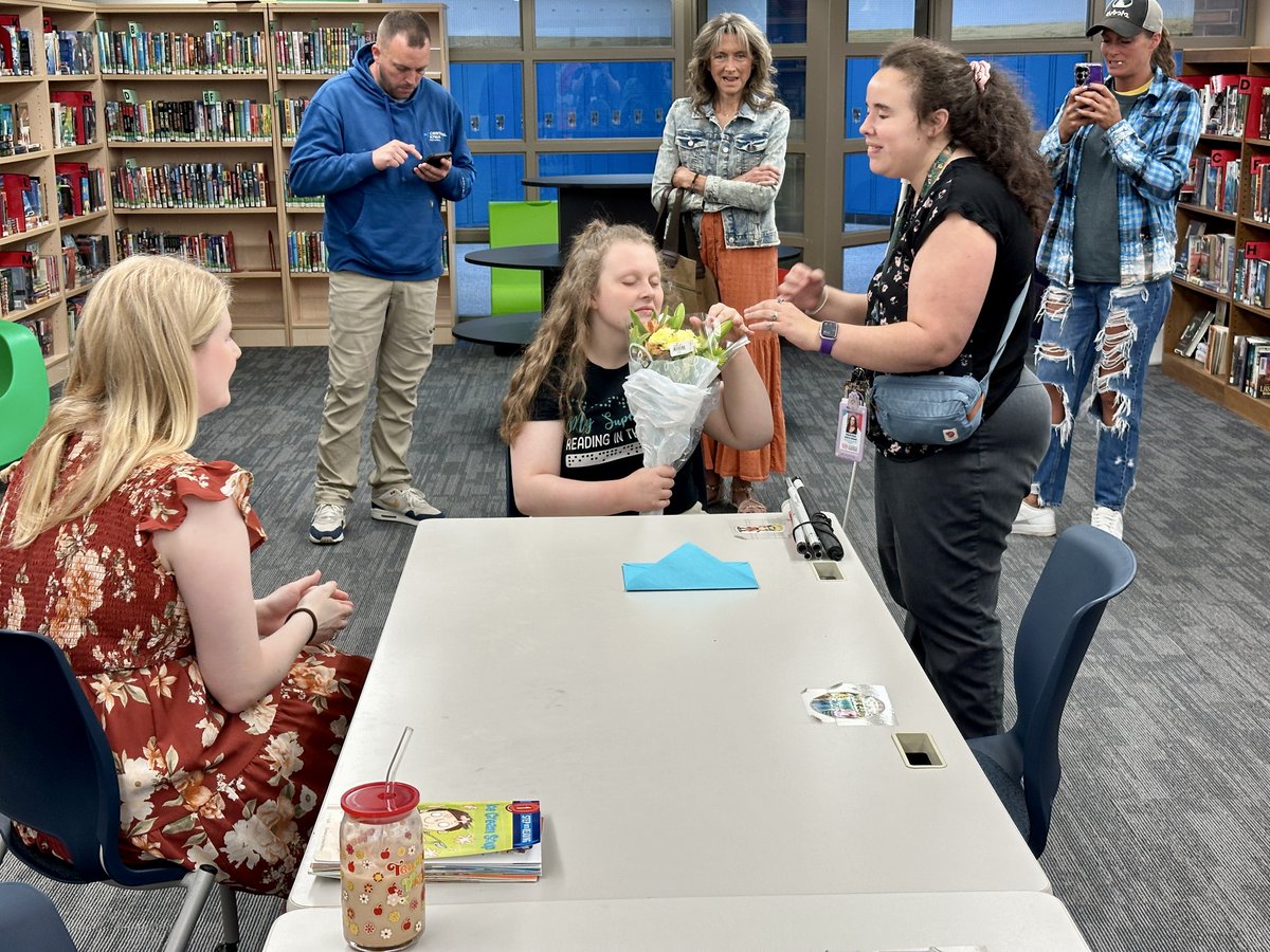 UrbandaleCSD's tweet photo. We want to give a big shout out to 8th grader Lilly W. who has completed the impressive task of learning all 180 base contractions of the Unified English Braille Code. This is a huge milestone for Lilly and we are so #proudofU Way to go! https://t.co/TQAB2Ajj6e