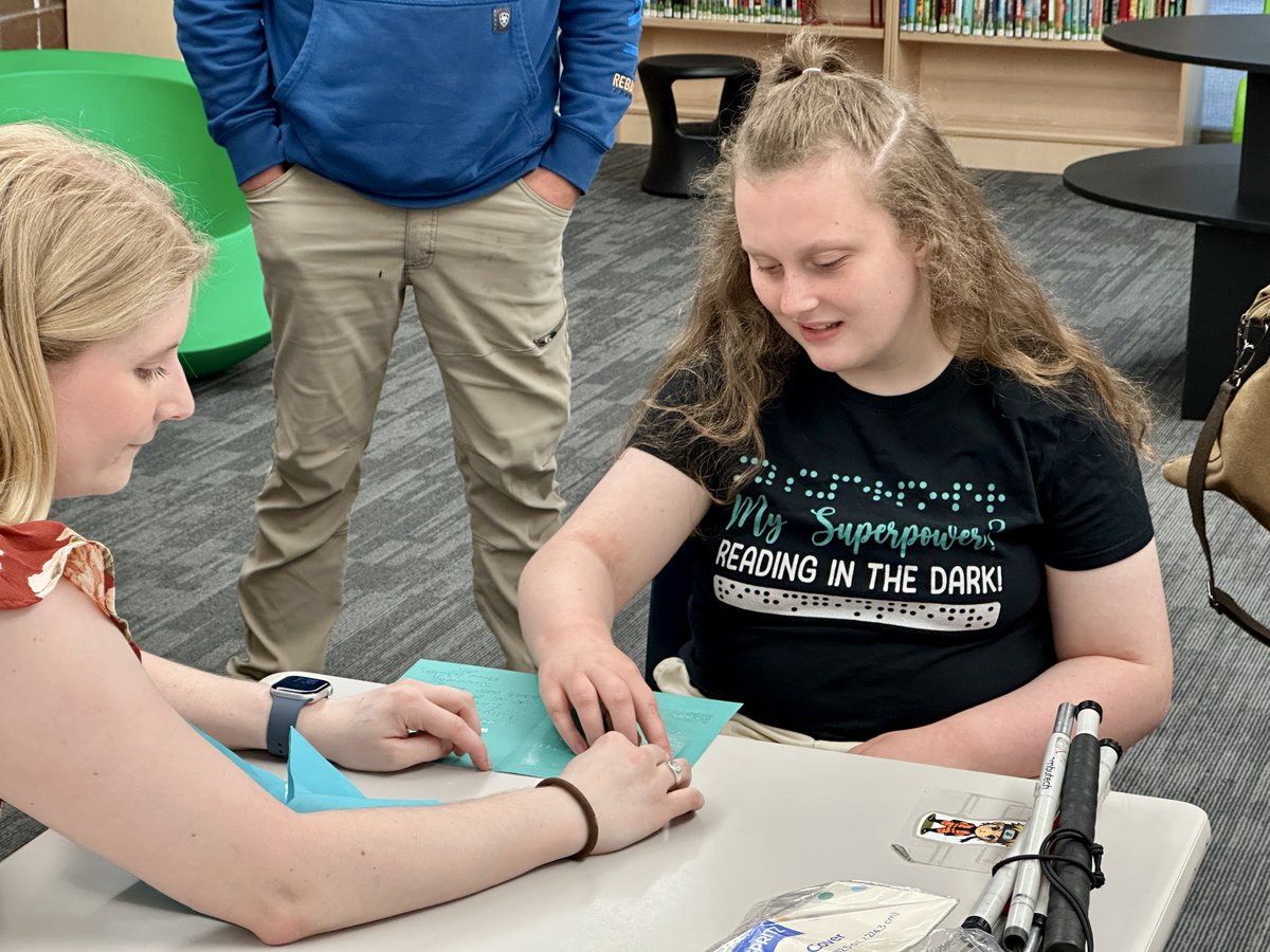 UrbandaleCSD's tweet photo. We want to give a big shout out to 8th grader Lilly W. who has completed the impressive task of learning all 180 base contractions of the Unified English Braille Code. This is a huge milestone for Lilly and we are so #proudofU Way to go! https://t.co/TQAB2Ajj6e