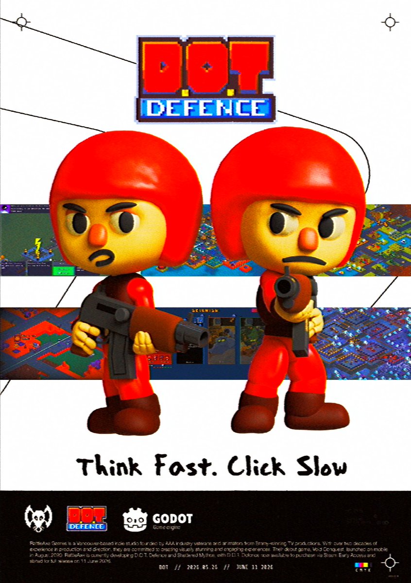 artofallan's tweet photo. Old-school TV advert energy.

Currently workshopping some fun promo images for our indie game with @axe_rattle .

Here's a small sneak peak. I really miss this energy and layouts.

What were your favourite adverts from that era?

Check out DOT DEFENCE:
https://t.co/IMcOBDQmMj https://t.co/AYtRSOf128
