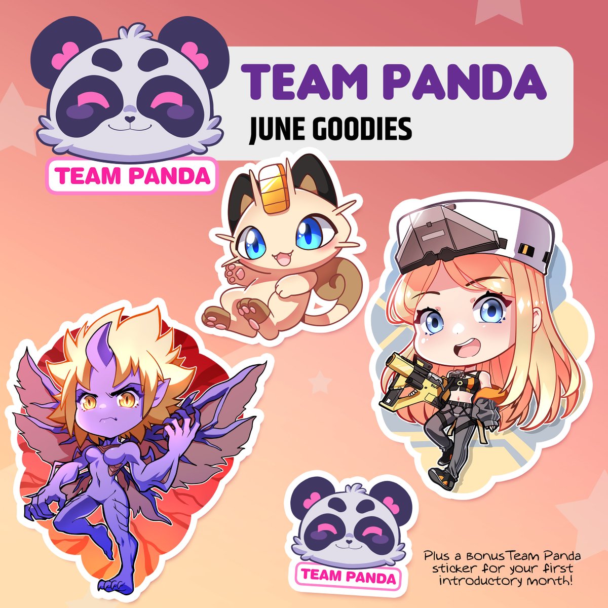 Yamer's tweet photo. ⭐️JUNE STICKER CLUB GOODIES⭐️

This month's goodies feature cute girls, witches and angry dragons (with a blast from the past!) Sign up anytime to get one or both teams' sticker sets, mailed right to you!

👉https://t.co/gl0t5pKdJp
#kofi #stickers #chibi https://t.co/20m9wPhzij