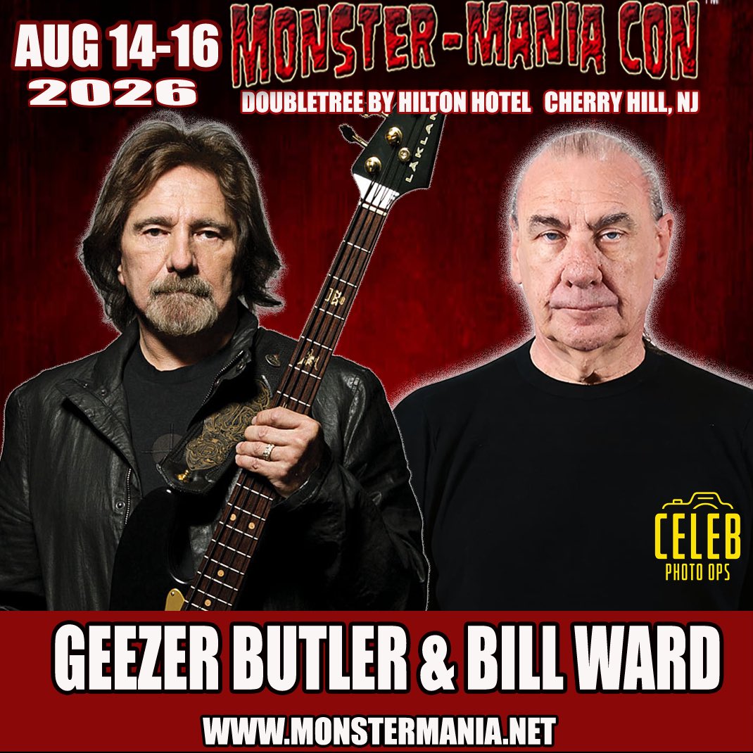 MonsterManiaCon's tweet photo. BILL WARD will reunite with #blacksabbath bassist @geezerbutler at #monstermaniacon August 14 & 15 in Cherry Hill, NJ!
Tickets and info: https://t.co/kXj6i7k9By
#BlackSabbath #ironman #heavymetal #Monstermania #horror #horrorfamily #horrorfans #newjersey #philly #delaware https://t.co/QF0HapvSjT