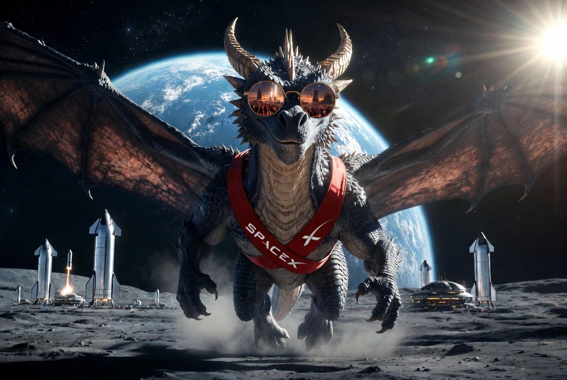 Dragon SpaceX Mascot tweet media