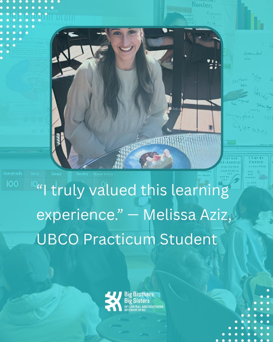 bbbscsi's tweet photo. Through placement opportunities with BBBSCSI and @ubcokanagan, students gain hands-on experience supporting youth, staff, and community partners while building valuable career skills. 

Learn more: https://t.co/Cp1ETJc9He https://t.co/m3pJmGoXTu