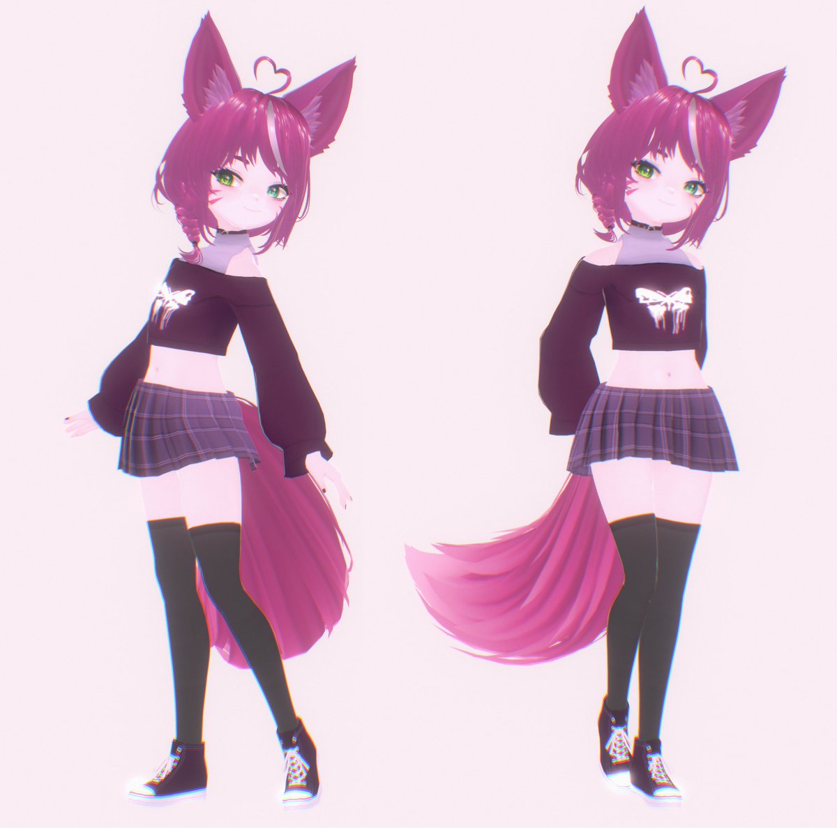 ReynardFoxBerry's tweet photo. I gave VRoid another shot, so much better! :3

Next step on my little 3D side quest: Checking out XR Animator and Warudo!

#VTuber #VRoid #3D https://t.co/arJlybo7Oq