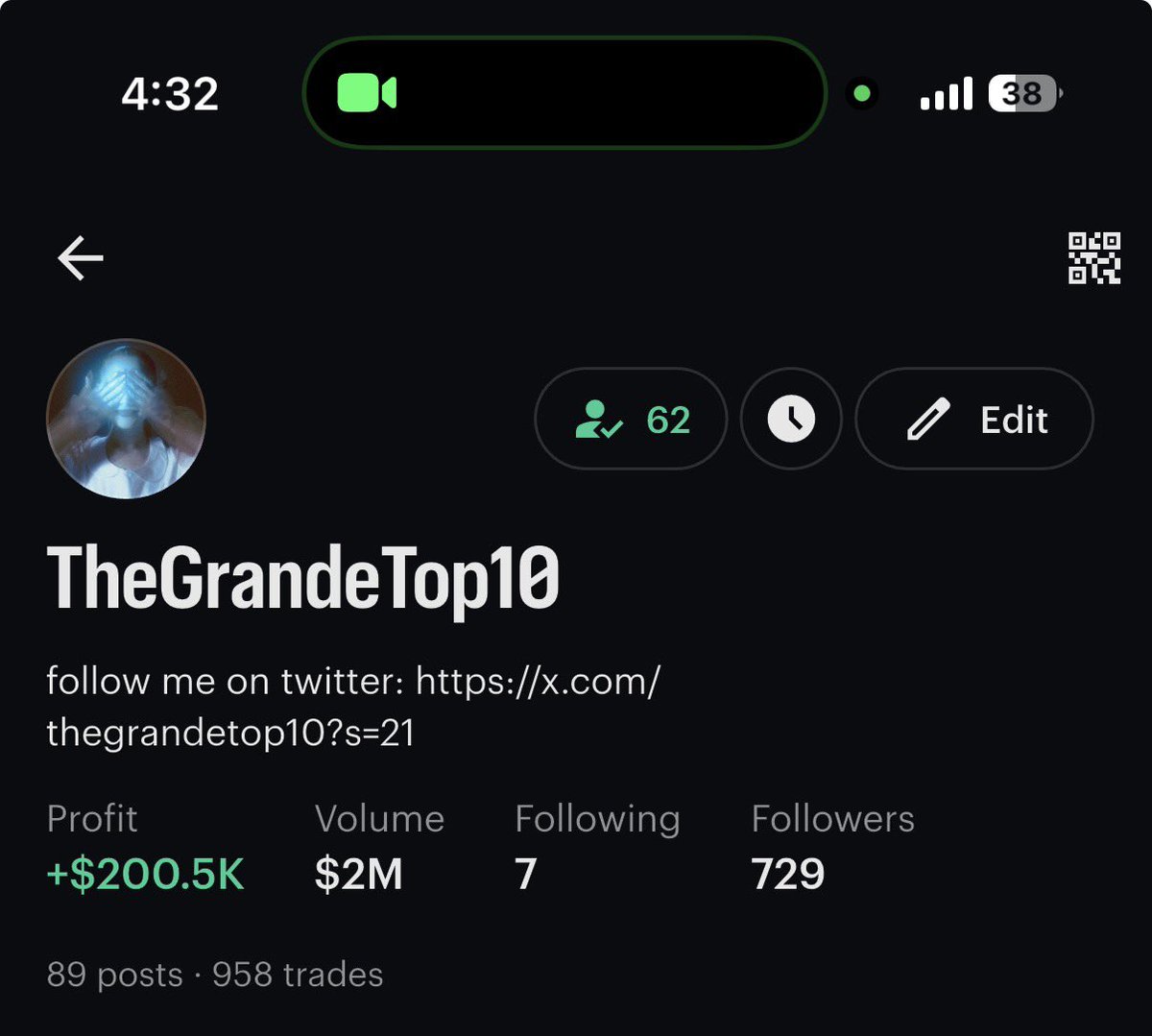 TheGrandeTop10's tweet photo. I just hit $200K on Kalshi.

I cannot believe this is real. 3 months after I hit $100K! This money has helped me pay off my car, put me through grad school, help my family with their mortgage, pay off my student loans, and now make buying a house seem feasible.

Thank you @Kalshi https://t.co/j0851iwJsL