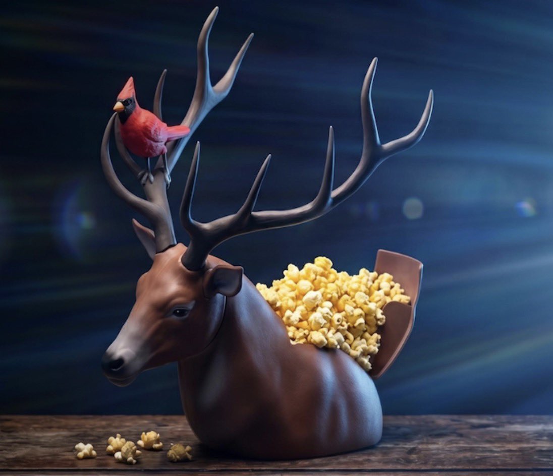 BDisgusting's tweet photo. Steven Spielberg's DISCLOSURE DAY is getting an official Stag Popcorn Bucket.

Now available for pre-order online only from the Regal Store, with delivery beginning 10/28/2026.

This limited-edition collectible will have only one production run. 👽🦌 https://t.co/9sh0jQ39uN