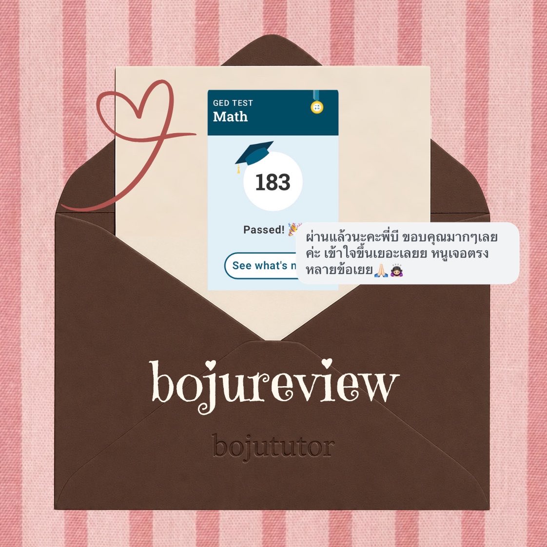bojututor's tweet photo. รับติว ged - math 🙌🏻 #bojureview 

𓏔 รับสอนตั้งแต่เริ่มต้น-สอบเสร็จ
𓏔 เลือกบทที่ต้องการเรียนเองได้ ปรับให้เหมาะสมกับน้องๆทุกคน
𓏔 มีชีทเรียนให้ และสามารถรีเควสแบบฝึกหัดเพิ่มเติมได้ในบทที่ต้องการ

เดี่ยว ชม.ละ 99฿/กลุ่ม ชม.ละ 88฿ (ราคานี้ถึง 30 มิถุนา)

#ged #สอบเทียบ #รับติวged https://t.co/Gd5qcFEk7g