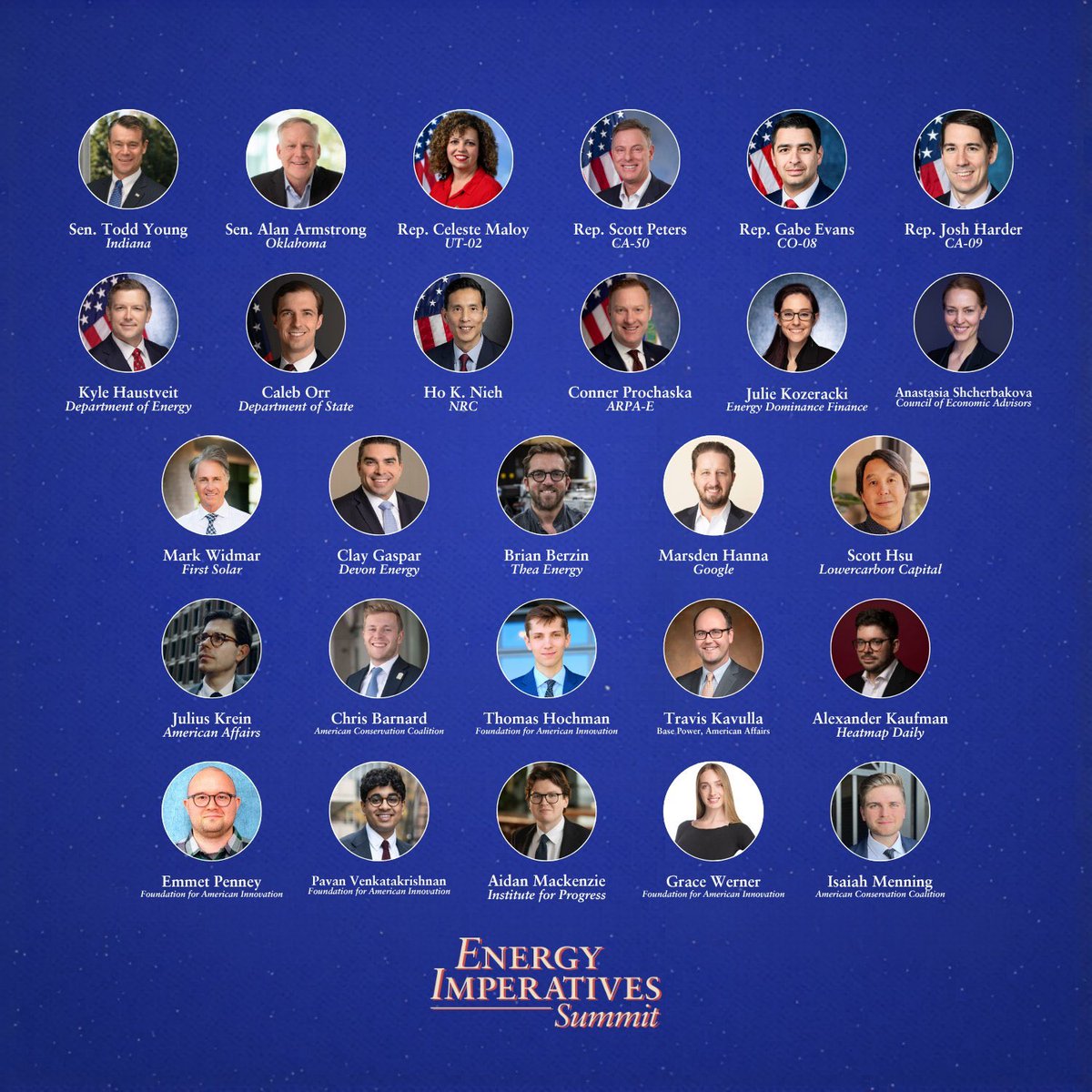 ThomasHochman's tweet photo. Come on out and join members of Congress, agency heads, and industry leaders for the second annual Energy Imperatives Summit! 

Gonna be a blast. https://t.co/gggFb8rAff