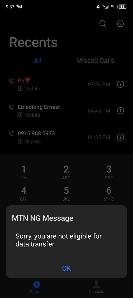 itorodennis1's tweet photo. @MTNNG Have not been able to share my data with my fellow brother user mtn https://t.co/CvGLwNCH1Q