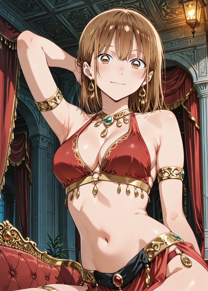 緋色の宮廷舞踏」鹿野千夏先輩 SFW Illustration. No nudity or