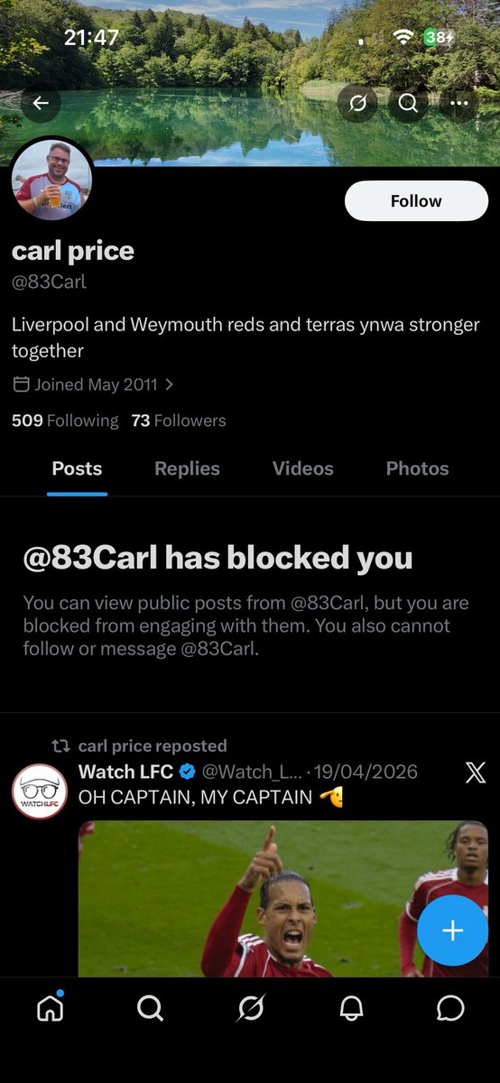 1890established's tweet photo. That didn’t take long Carl did it.

The thing is you can block me but that isn’t going to stop me calling you out at every given opportunity for what you’ve done when you try and give it large on here. Just keep your head down from now on lad 👍🏻 https://t.co/A0RX4NUkS8