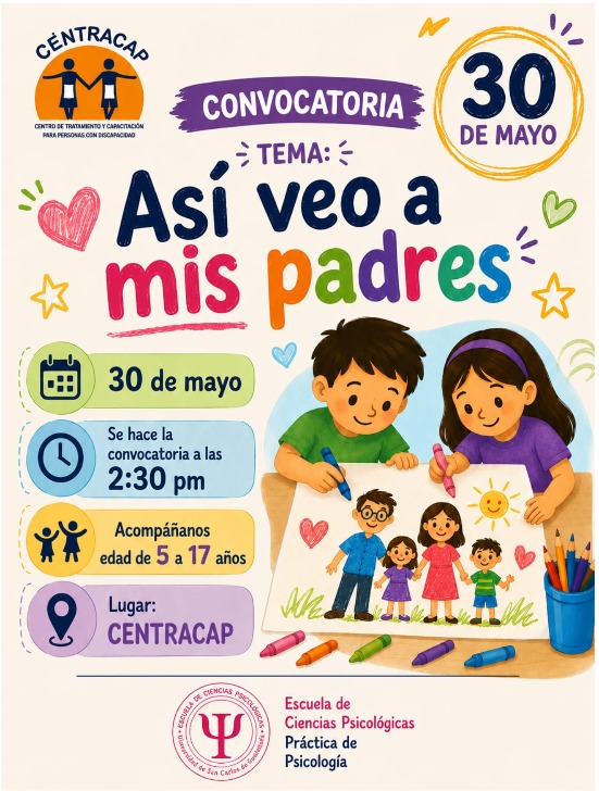 CENTRACAP's tweet photo. El #ComitéDeAutocuidado invita a hijos e hijas de #TrabajadorasdeCasaParticular al tema "Así veo a mis padres". El sábado 30 de mayo, a las 14:30 en la sede de CENTRACAP. 
#MeCuidoParaCuidar #UnidasPorUnTratoDigno https://t.co/nmcJKaEoya