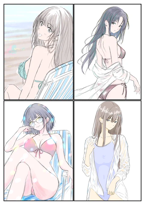 ラフ画の詰め合わせ

#遅咲き絵師の輪 #絵描きさんフォロバ100 