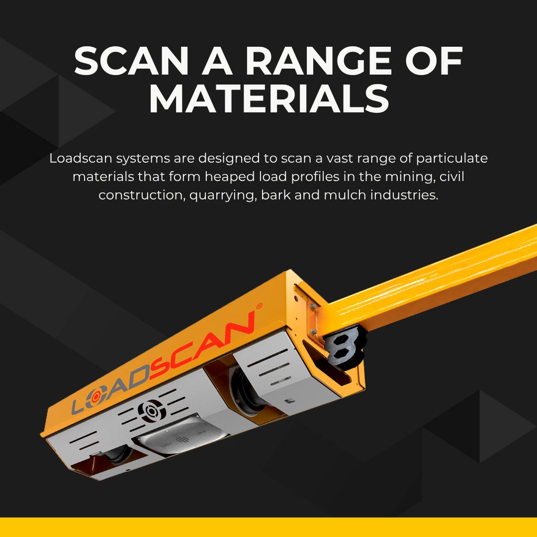 LoadScan's tweet photo. Loadscan systems are designed to scan a vast range of loose bulk materials across the mining, civil construction, quarrying, bark and mulch industries. 
https://t.co/TvLfEI4TuL

#LiDAR #Volumescanning https://t.co/S7QlplCdRb