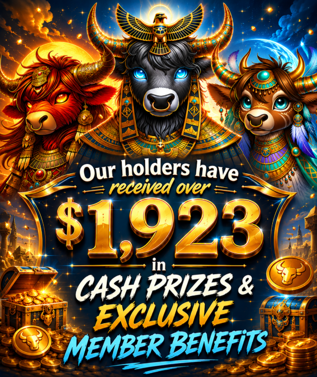 CowStarsNFT's tweet photo. Our holders have so far received over $1,923 in Cash Prizes &amp; Exclusive Member Benefits. We are completely unique in what we offer our holders.
Don't miss out, join today https://t.co/kEt8KWBeqc https://t.co/PSERNp3SaO