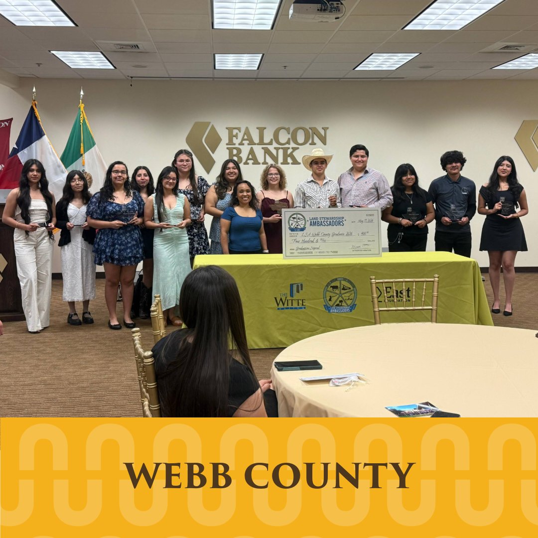 WitteMuseum's tweet photo. Congratulations to the 2026 Land Stewardship Ambassadors on graduating this past weekend 🌿✨
Through this program facilitated by the Witte Museum and East Foundation, students explored conservation, civic engagement, and the future of land stewardship across Texas. 💛 https://t.co/6NCBpHxK2o