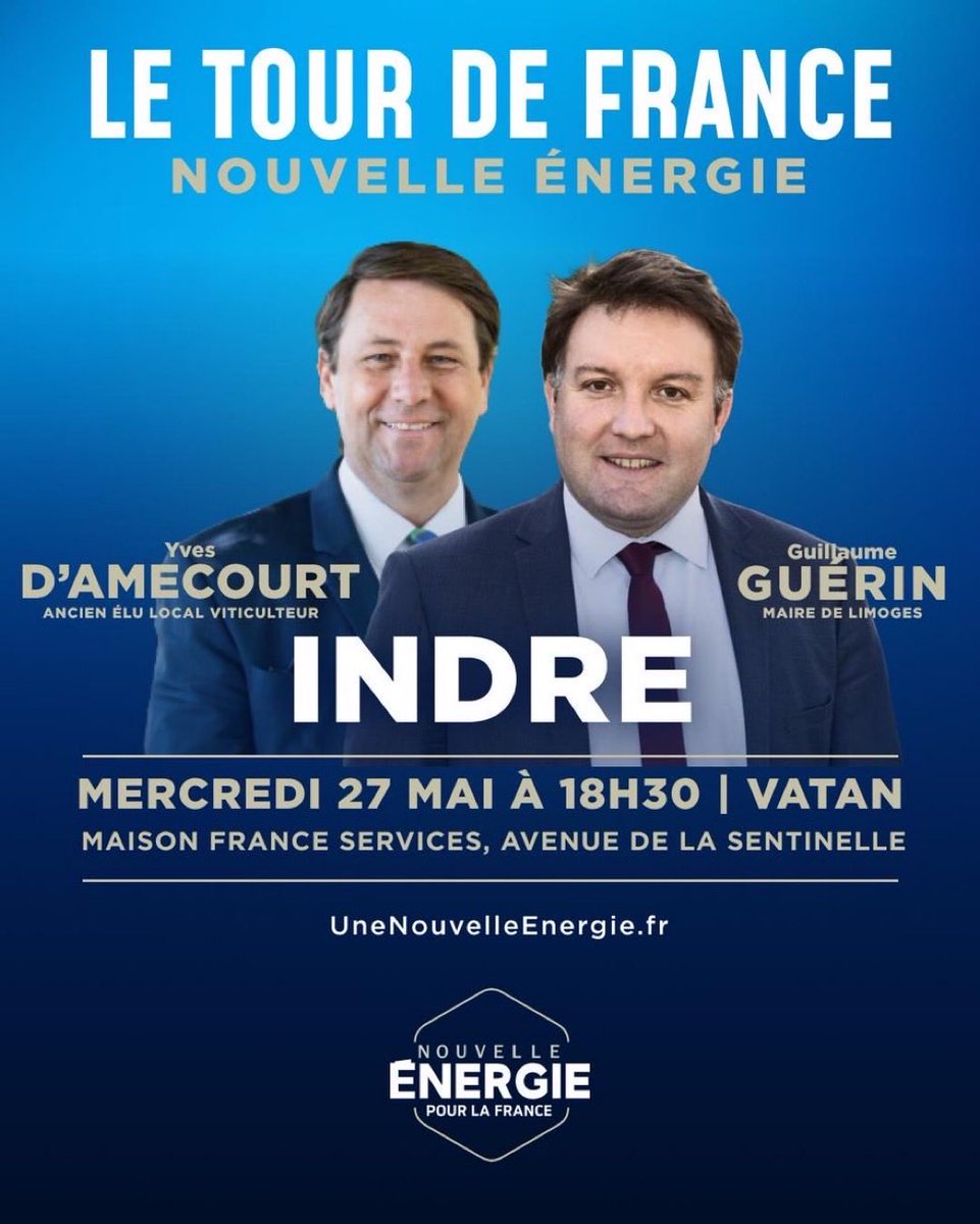 DoloresProst's tweet photo. En présence de @yvesdamecourt , porte-parole de @davidlisnard , et de @GG_Guerin , maire de Limoges, nous avons échangé ce soir à #Vatan dans l’Inde autour du projet présidentiel de David Lisnard et de @Nouv_Energie pour 2027 avec @DimitriCan26503.
Face à l’autophagie destructrice qui ronge notre État et le consume de l’intérieur, le programme de David Lisnard incarne la rupture nécessaire afin de le guérir de ses maux et lui redonner toute sa liberté !
Une dynamique enthousiasmante est lancée.