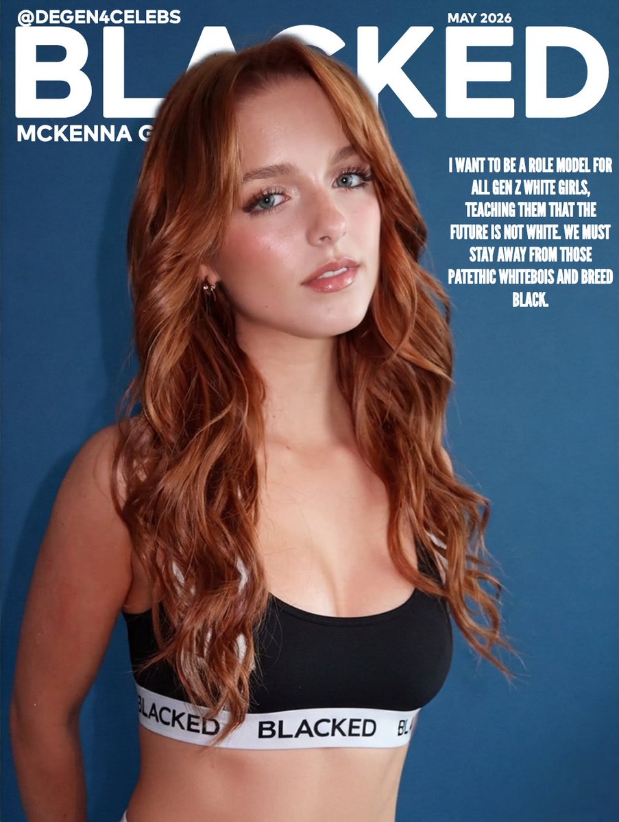 Degen4celebs's tweet photo. Mckenna is such a role model for all white girls 🖤♠️.
#blacked #bbc #celebs #bnwo #interracial https://t.co/dtZJpHsO3O