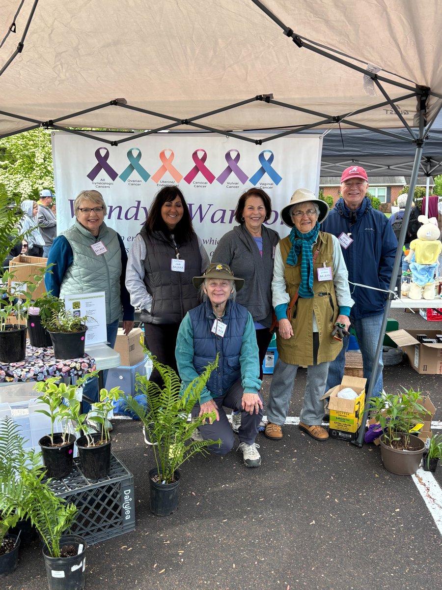 GYNCancer's tweet photo. Wendy’s Warriors Native Perennial Plant Sale brought the community together May 2 to support FWC's Move4Her campaign.🪴Honoring Wendy Ericsson’s legacy, the event raised $1K+ for ovarian cancer awareness, research &amp; support. 💛 Get involved and #Move4Her: https://t.co/vaHalkkisH https://t.co/mQUsIqcHVo