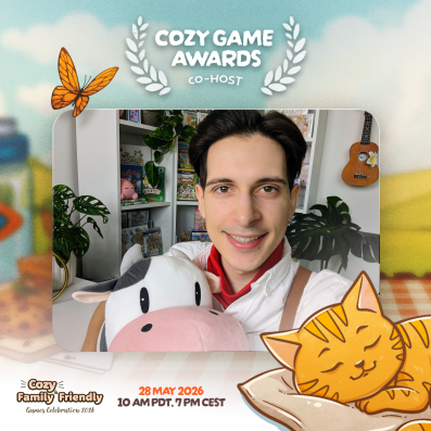 Playwith_Josh's tweet photo. Don't miss the Cozy Game Awards tomorrow, a 30-minute showcase filled with announcements, reveal trailers, and of course, awards to celebrate the best games! I'll be announcing one of the winners! 🥳 https://t.co/m9zqQh812M
