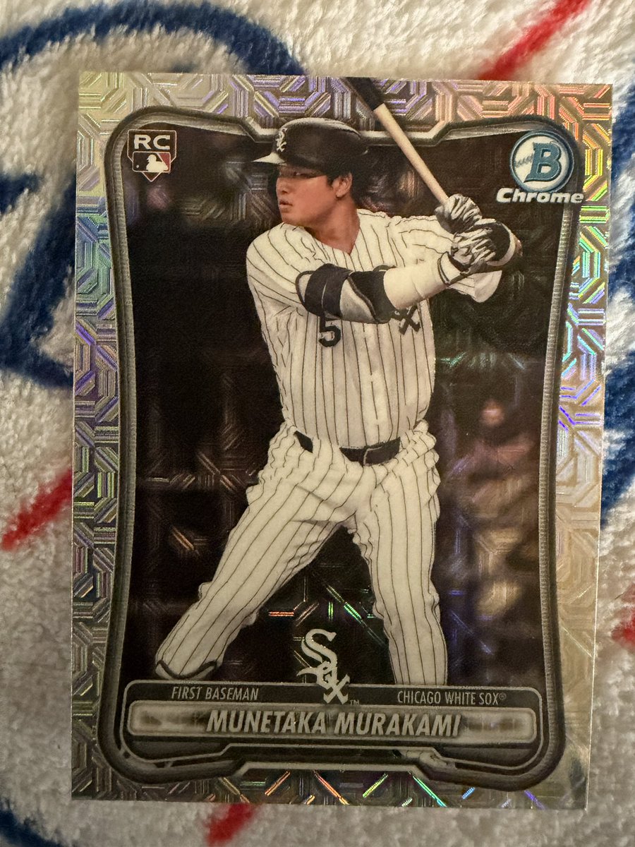 DODGERDAWG22's tweet photo. 2026 Bowman Munetaka Murakami mojo $70 OBO BMWT
@MLB
@whitesox
#JapaneseSamurai
#sportscardsforsale
#TBBCrew
#TBBReposts https://t.co/etYRToUaXe
