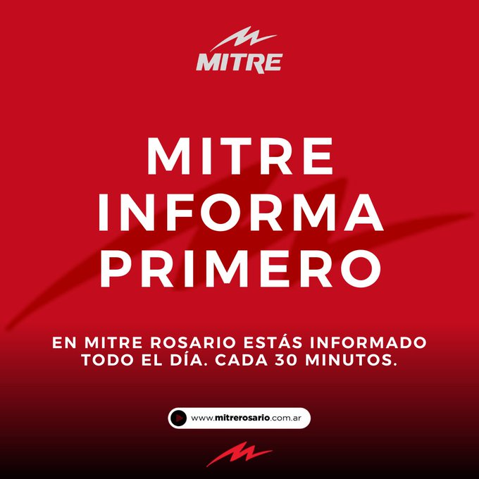 MitreRosario's tweet photo. #MIP 🔴🎙️ Durante todo el día estás informado sobre lo que pasa en la ciudad, el país y el mundo. #MitreInformaPrimero Cada 30 minutos. Juntos, somos Mitre.

En vivo ➡️ 📷https://t.co/7eeYzvYy15 https://t.co/mMKYcfTgLk