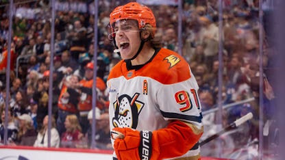 Bouch4Hart's tweet photo. If you are the Anaheim Ducks and two teams (say two divisional teams like the Flames and Sharks) come in and each decide to offer sheet both Leo Carlsson and Cutter Gauthier, who would be your first priority to match?

#FlyTogether #Flames #TheFutureIsTeal https://t.co/2XPBgVy2ZY