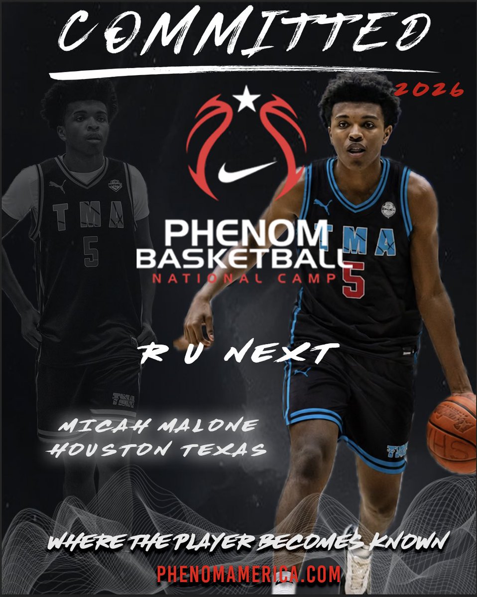 PhenomAmerica's tweet photo. Phenom Basketball is excited to announce that Micah Malone from Houston, Texas will be attending the 2026 Phenom National Camp in Orange County, California
.
.
#wheretheplayerbecomesknown
#PhenomAmerica #PhenomNationalCamp #Phenom150 #jrphenomcamp #GatoradePartner
#thegoatbasketball
#slammagazine
#23yearsstrong
#solaathletics
.
.
.
@_4Micah
@_micahmalonelegacy2.0
@lil_woods23