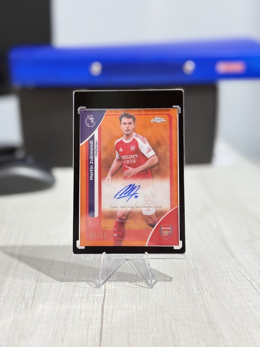 GoonerGoods's tweet photo. Martin Zubimendi Auto /25 Topps Chrome Premier League 2025/26  FC Auto  
🔗 https://t.co/W72AHZPWJm  
 #ad https://t.co/tTSpAo1OTM