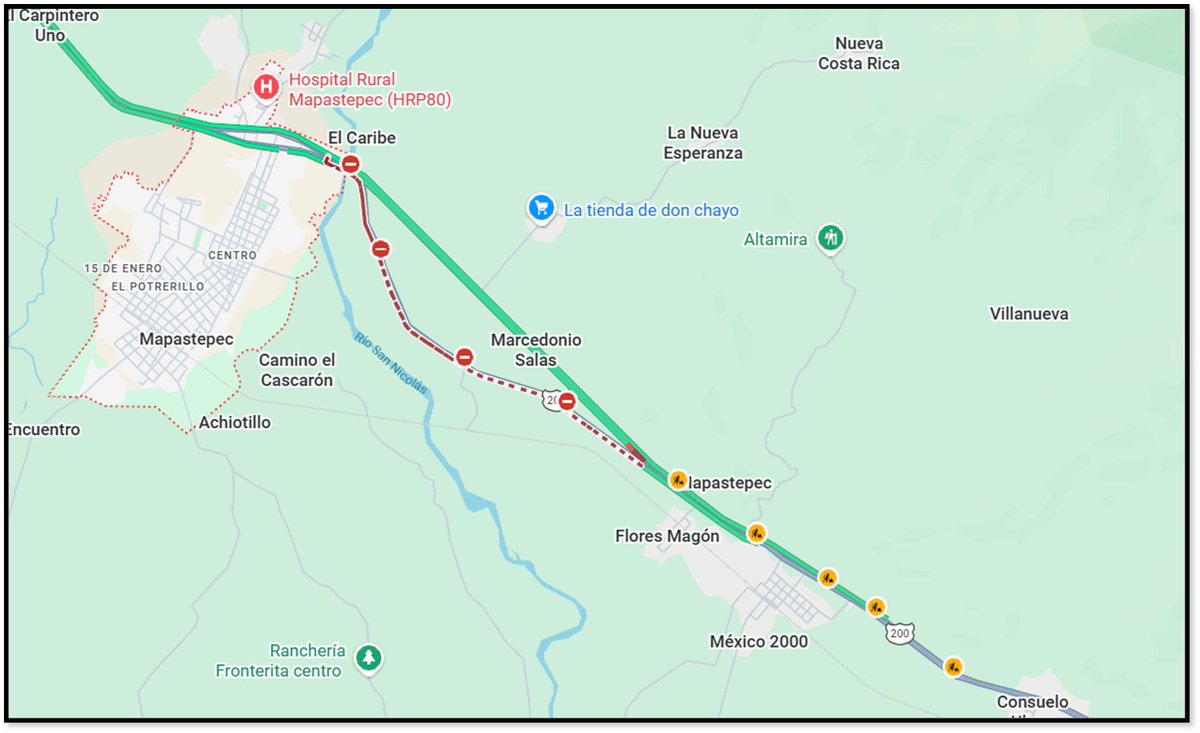 Ubiknos_Cimu's tweet photo. Buenas tardes.
@GN_Carreteras @CAPUFE 

¿Tendrán algún dato del tráfico que se visualiza sorbe la  Carr. Arriaga -Tapachula (200) a la altura del poblado Mapastepec? https://t.co/bgfQYBP8Tt