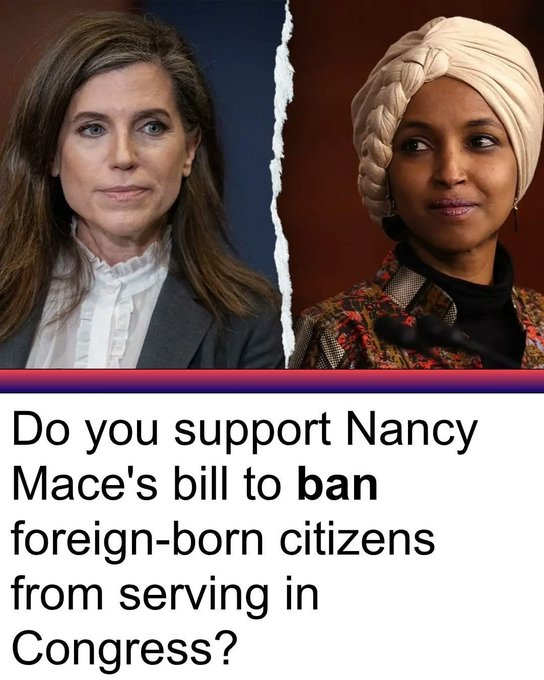 Elena1985998's tweet photo. Is it time to ban foreign-born citizens from holding public office positions? What are your thoughts on this? https://t.co/LNFm4j2h00