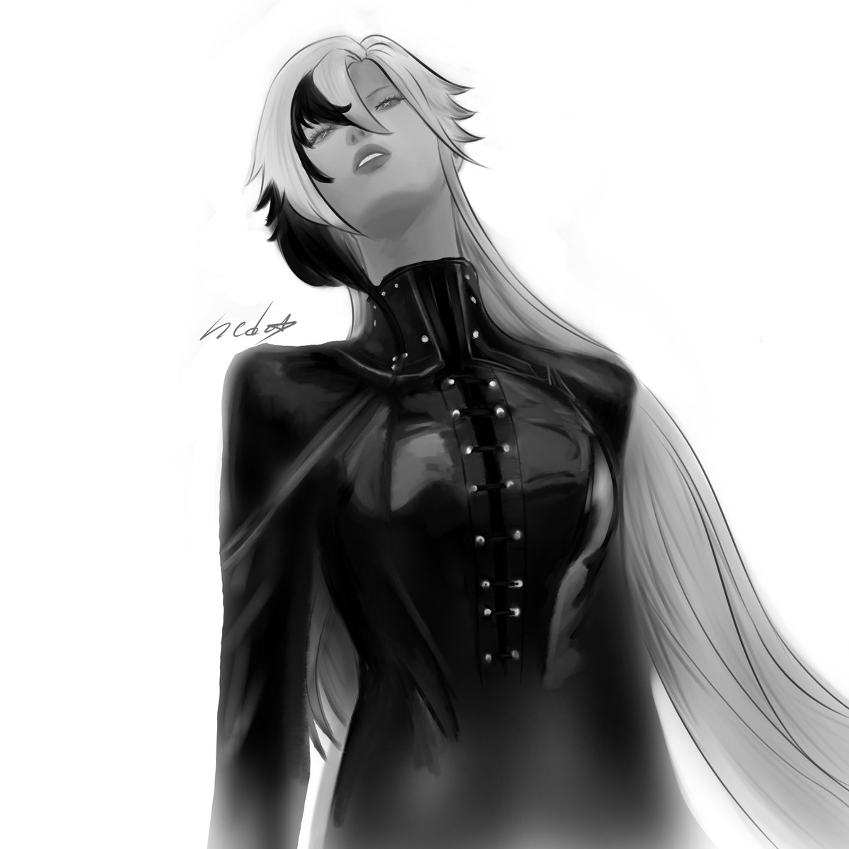 heda459837's tweet photo. i highkey like rendering clothes more than faces #arlecchino https://t.co/39Lycb7r63