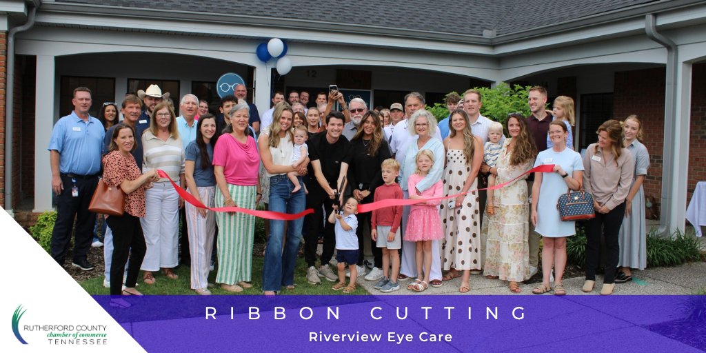 rucochamber's tweet photo. ✂️ Ribbon Cutting - Riverview Eye Care
📍 1535 West Northfield Boulevard, Suite 12, Murfreesboro
👓 Where People Come First &amp; Quality Eye Care Follows
🔗 https://t.co/qnUIHlvozc https://t.co/hdskWpNrOF