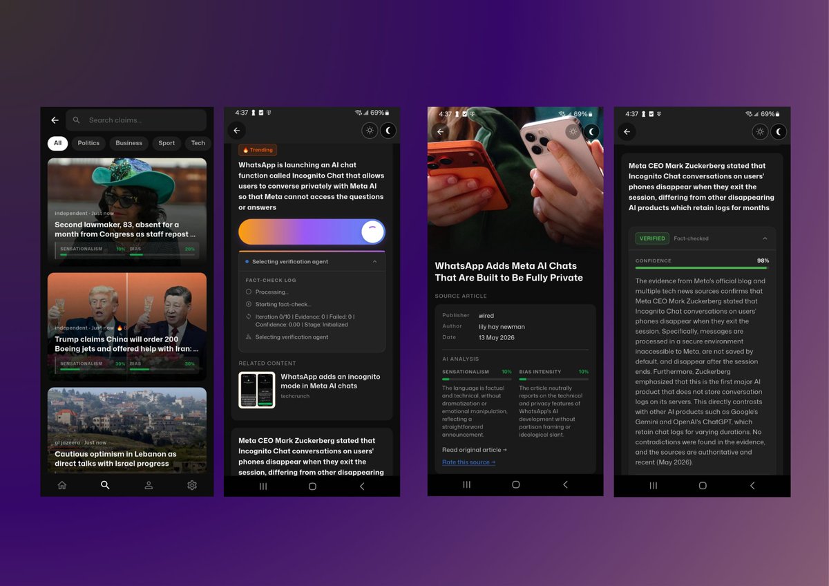 ProofooNews's tweet photo. Every day, millions of people share headlines without reading the article.

Soon, millions of AI-generated articles will flood every platform.
* The challenge is no longer access to information.
* The challenge is determining what deserves trust.

That’s the problem we’re building around at proofoo.