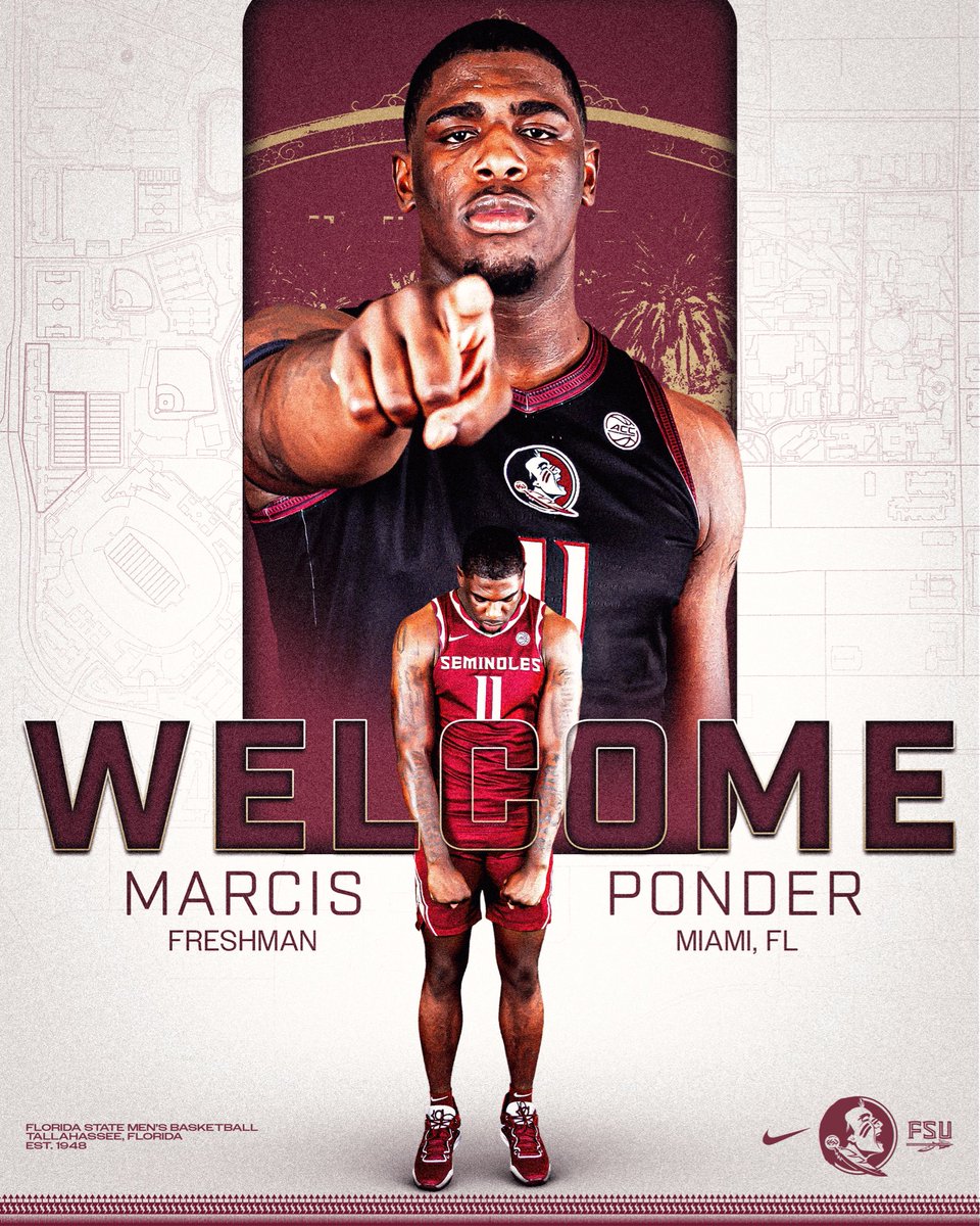 FSUHoops's tweet photo. Meet your new Noles!

Marcis Ponder is a 7’0”, 285-pound ⭐️⭐️⭐️⭐️ center from Miami

#NoleFamily | #Connected https://t.co/M1KPkWTSXM